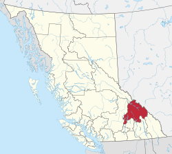 CAN BC Columbia-Shuswap Regional District locator